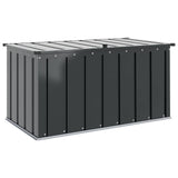 Garden Storage Box Black 101 x 56.5 x 50 cm Steel - Front View