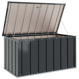 Garden Storage Box Black 101 x 56.5 x 50 cm Steel - 45-Degree Angle
