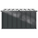Garden Storage Box Black 101 x 56.5 x 50 cm Steel - Rear View