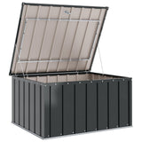 Garden Storage Box Black 101 x 82 x 50 cm Steel - 45-Degree Angle
