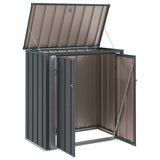 Garden Storage Box Black 101.5 x 57 x 100.5 cm Steel