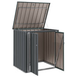 Garden Storage Box Black 101.5 x 82 x 100 cm Steel - Rear View