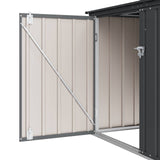 Garden Storage Box Black 151.5 x 82 x 110.5 cm Steel - Extra Image
