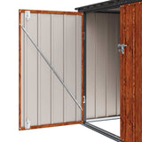 Garden Storage Box Brown 151.5 x 82 x 110.5 cm Steel - Extra Image