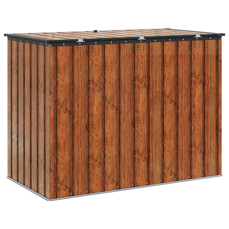 Garden Storage Box Brown 151.5 x 82 x 110.5 cm Steel, image 9