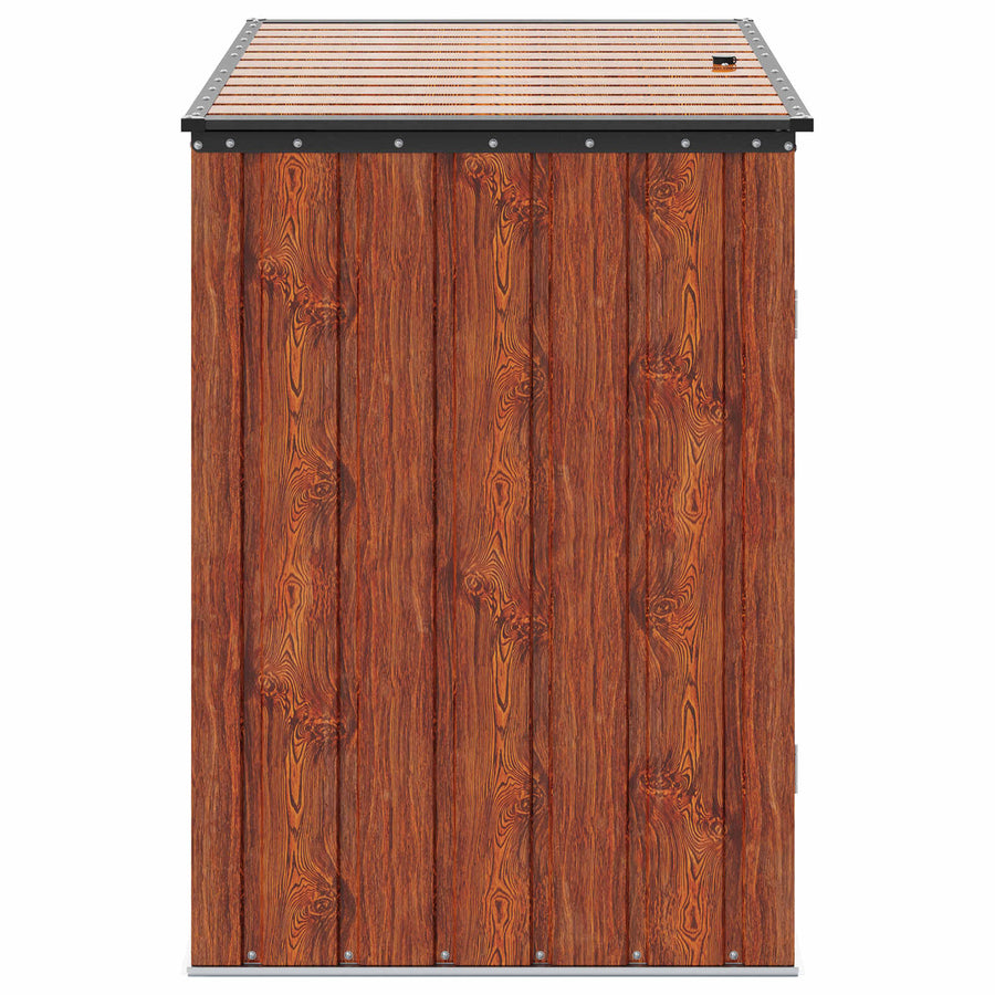Garden Storage Box Brown 151.5 x 82 x 110.5 cm Steel, image 8