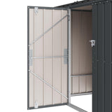 Garden Storage Box Black 214 x 82 x 132 cm Steel - Extra Image