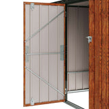 Garden Storage Box Brown 214 x 82 x 132 cm Steel - Extra Image