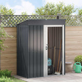 Garden Sheds Anthracite 137 x 81 x 180 cm Metal