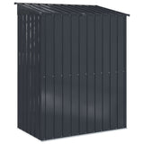 Garden Sheds Anthracite 137 x 81 x 180 cm Metal - Low Angle