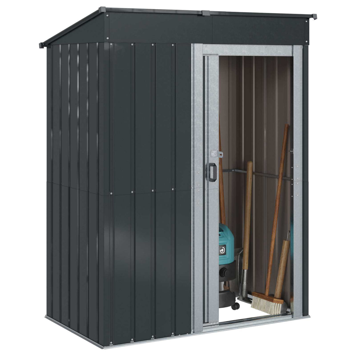 Garden Sheds Anthracite 137 x 81 x 180 cm Metal