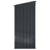Garden Sheds Anthracite 137 x 81 x 180 cm Metal - Close-Up Angle