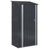 Garden Sheds Anthracite 103 x 74 x 200 cm Metal - Front View