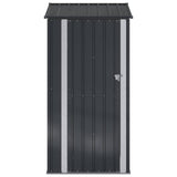 Garden Sheds Anthracite 103 x 74 x 200 cm Metal - Rear View