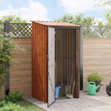 Garden Sheds Brown 103 x 86 x 200 cm Metal - Top-Down View