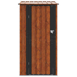 Garden Sheds Brown 103 x 86 x 200 cm Metal - Rear View