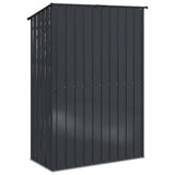 Garden Sheds Anthracite 140.5 x 74 x 200 cm Metal - Low Angle