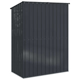 Garden Sheds Anthracite 153.5 x 86 x 200 cm Metal - Low Angle