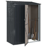 Garden Sheds Anthracite 153.5 x 86 x 200 cm Metal - Side View