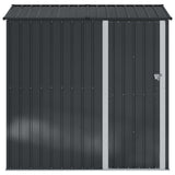 Garden Sheds Anthracite 203.5 x 73 x 200 cm Metal - Rear View
