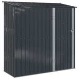 Garden Sheds Anthracite 203 x 85.5 x 200 cm Metal - Front View