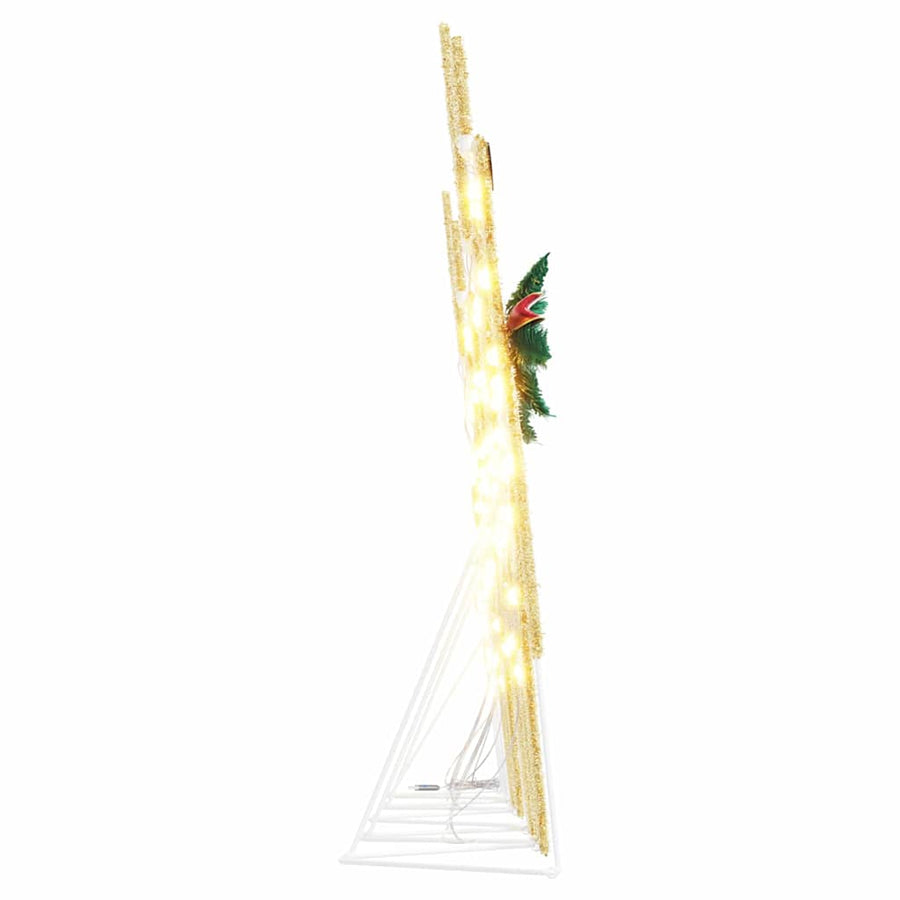 LED Reindeers 5 pcs Gold 43 x 18 x 66 cm Fabric
