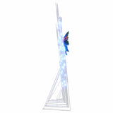 LED Reindeers 5 pcs White Fabric - Low Angle