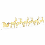 LED Reindeers 7 pcs Gold Fabric - Extra Image