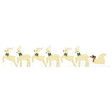 LED Reindeers 7 pcs Gold Fabric