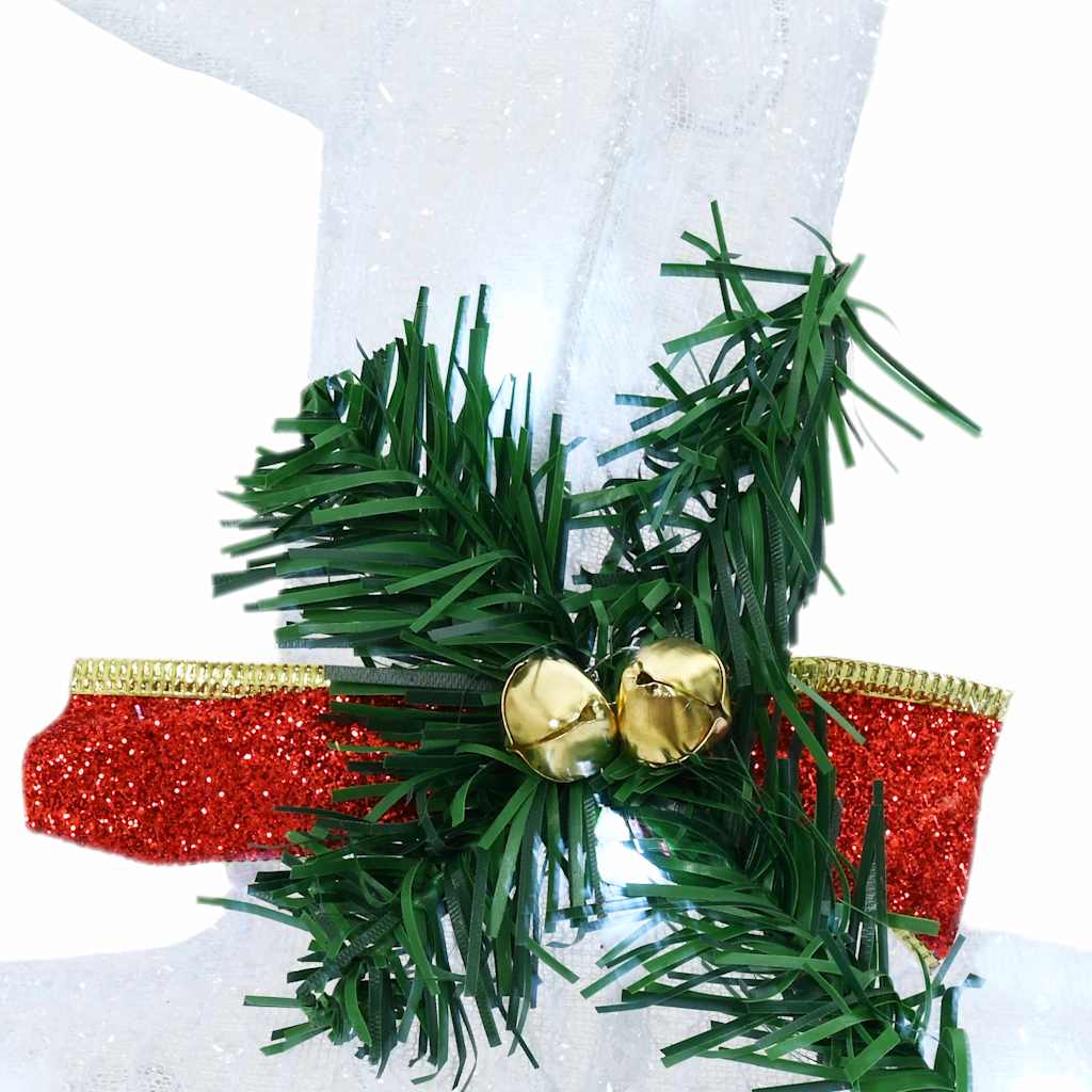 LED Reindeers 7 pcs White Fabric