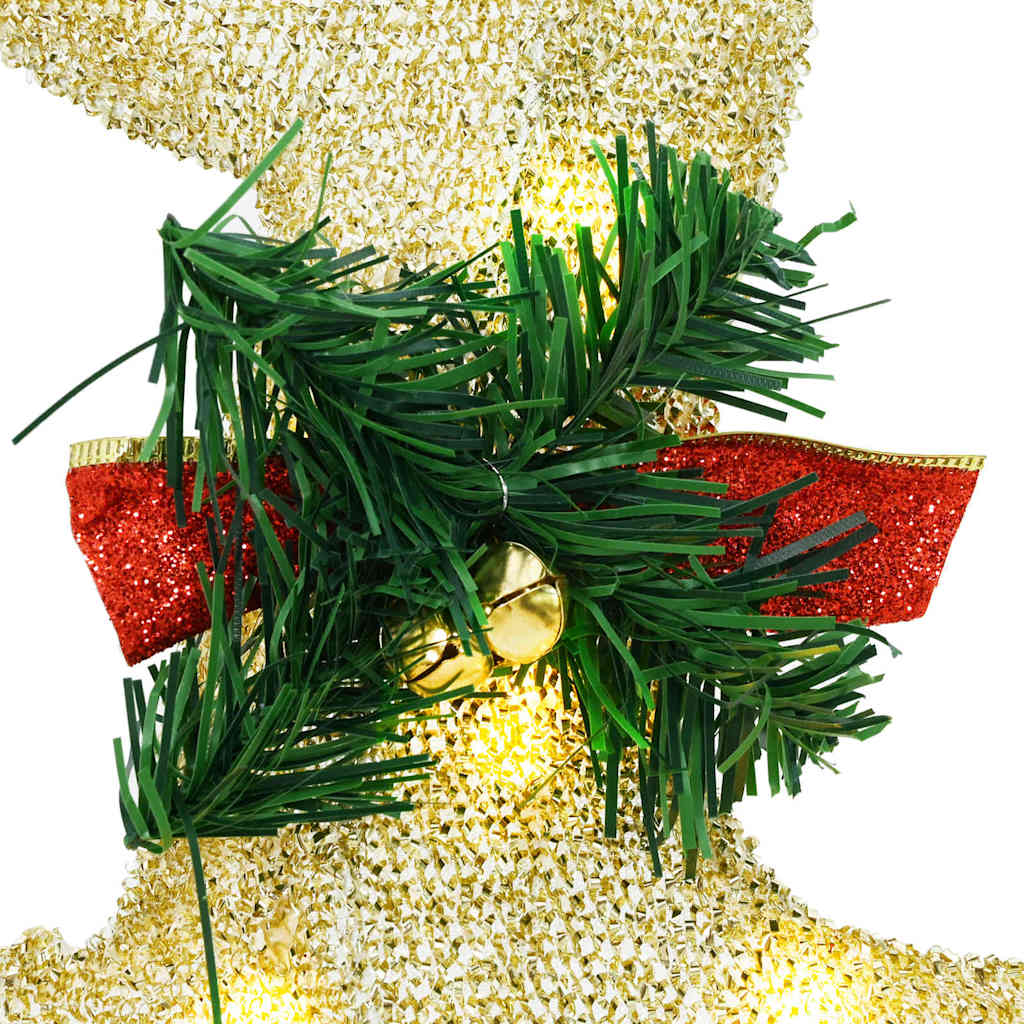 LED Reindeers 4 pcs Gold Fabric