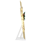 LED Reindeers 4 pcs Gold Fabric - Close-Up Angle