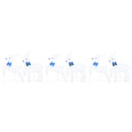 LED Reindeers 6 pcs White 45 x 19 x 65 cm Fabric