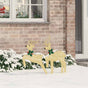 LED Reindeers 2 pcs Warm White 45 x 19 x 65 cm Fabric