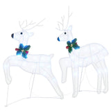 LED Reindeers 2 pcs Cold White Fabric
