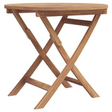 Garden Dining Set 3 pcs Brown Solid teak wood - Side View
