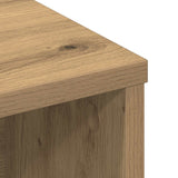Headboard Cabinet Artisan Oak Engineered Wood - Low Angle