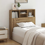 Headboard Cabinet Artisan Oak Engineered Wood
