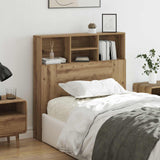 Headboard Cabinet Artisan Oak Engineered Wood