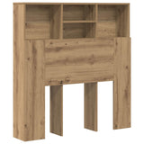 Headboard Cabinet Artisan Oak Engineered Wood - Front View