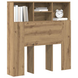 Headboard Cabinet Artisan Oak Engineered Wood - Side View