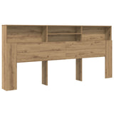 Headboard Cabinet Artisan Oak Engineered Wood