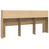 Headboard Cabinet with Shelf Artisan oak 220 x 19 x 101.5 cm - Close-Up Angle