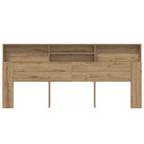 Headboard Cabinet Artisan Oak Engineered Wood