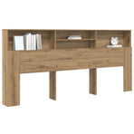 Headboard Cabinet Artisan Oak Engineered Wood