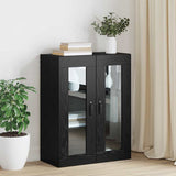 Hanging Wall Cabinet Black 69.5 x 34 x 90 cm Engineered wood