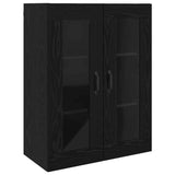 Hanging Wall Cabinet Black 69.5 x 34 x 90 cm Engineered wood - Front View