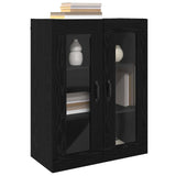Hanging Wall Cabinet Black 69.5 x 34 x 90 cm Engineered wood - Side View
