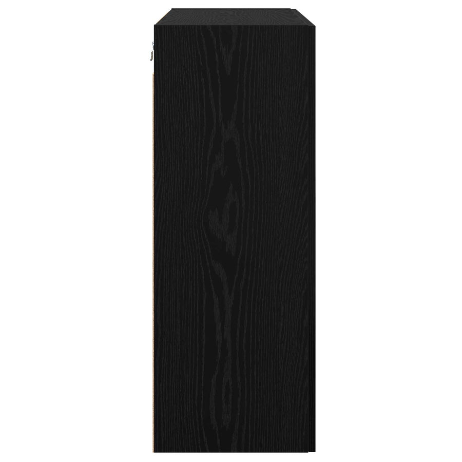 Storage Cabinet Wall-mounted Black Oak 69,5 x 34 x 90 cm
