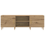 TV Cabinet Artisan oak 150 x 30 x 50 cm Engineered wood - Rear View